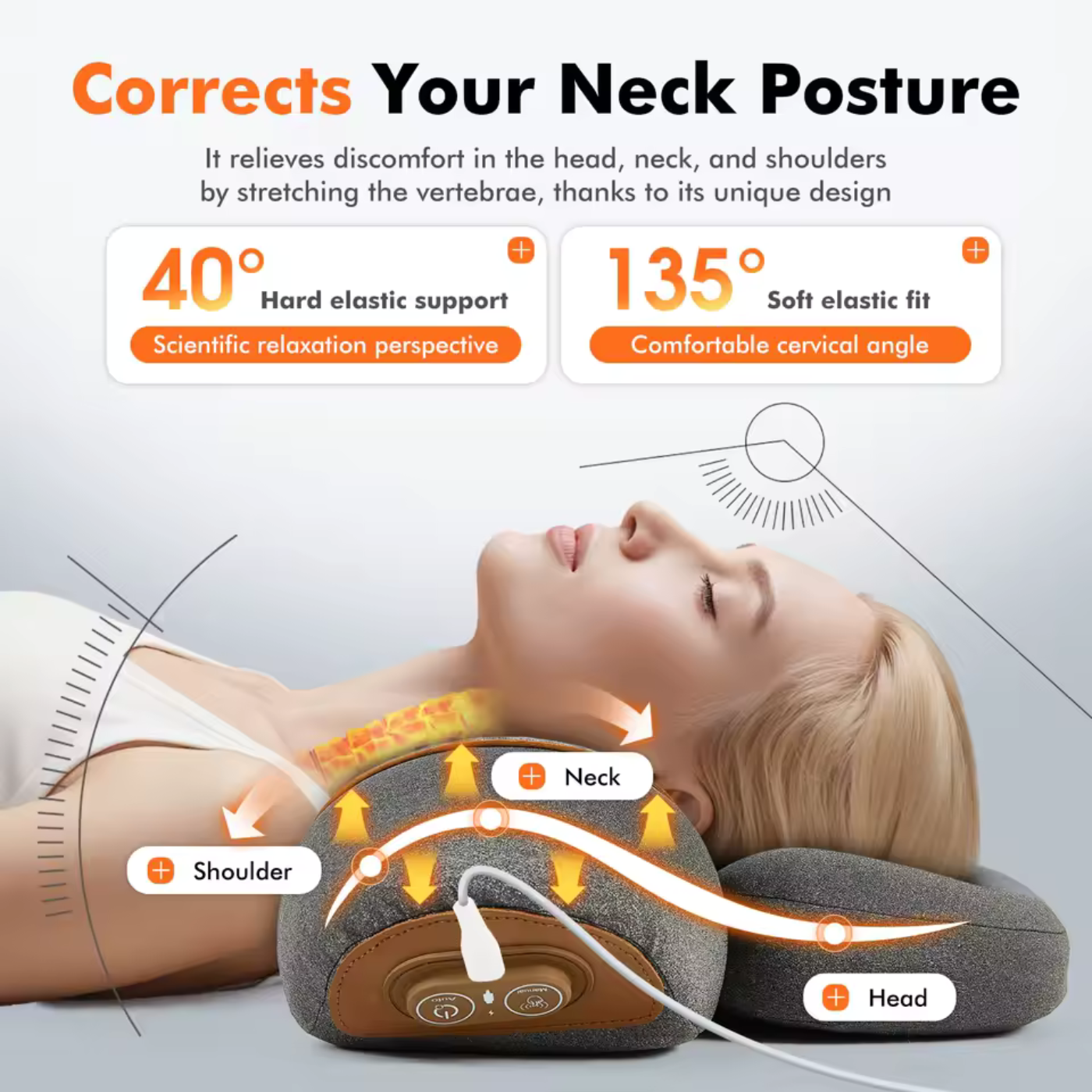 PrimeHomeGoods™ Cervical Relief Elite: 3-in-1 Thermal Traction System