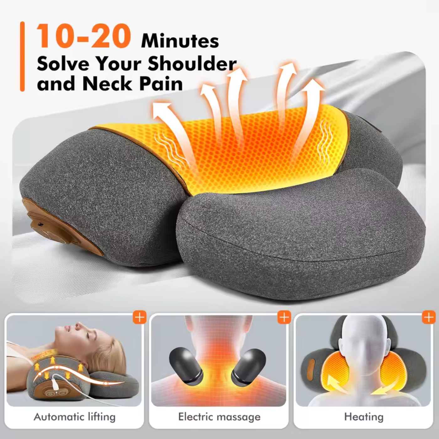 PrimeHomeGoods™ Cervical Relief Elite: 3-in-1 Thermal Traction System