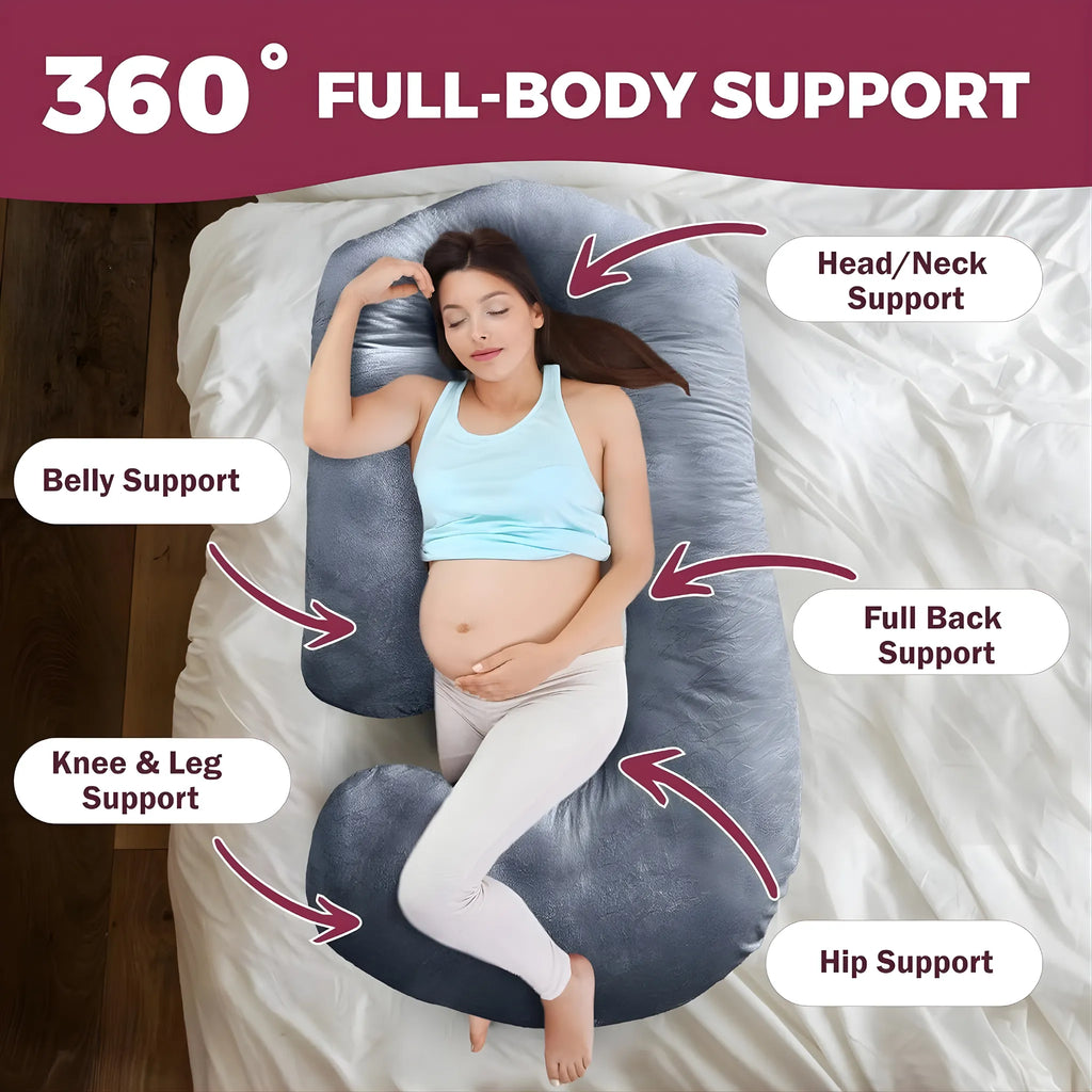 PrimeHomeGoods U+V+C Full-Body Maternity Pillow