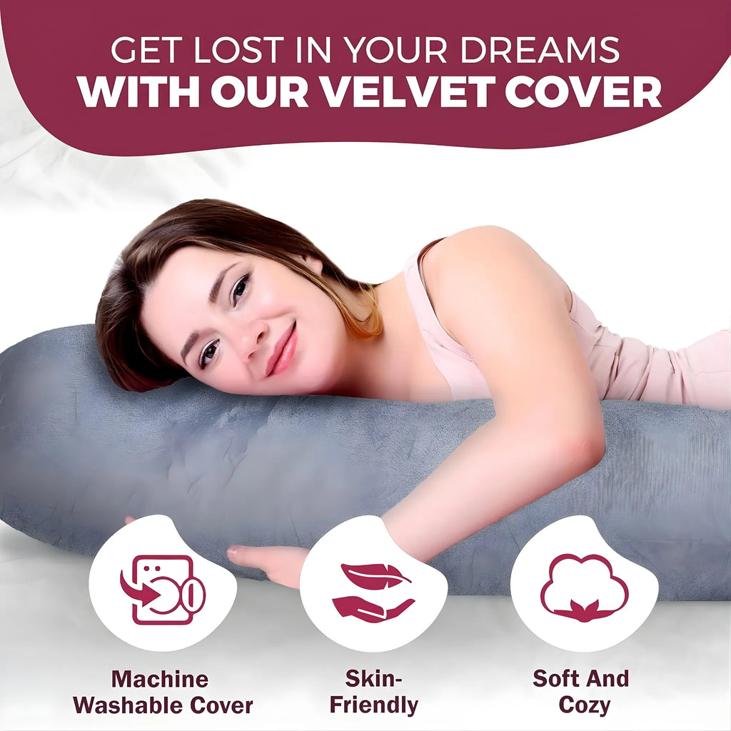PrimeHomeGoods U+V+C Full-Body Maternity Pillow