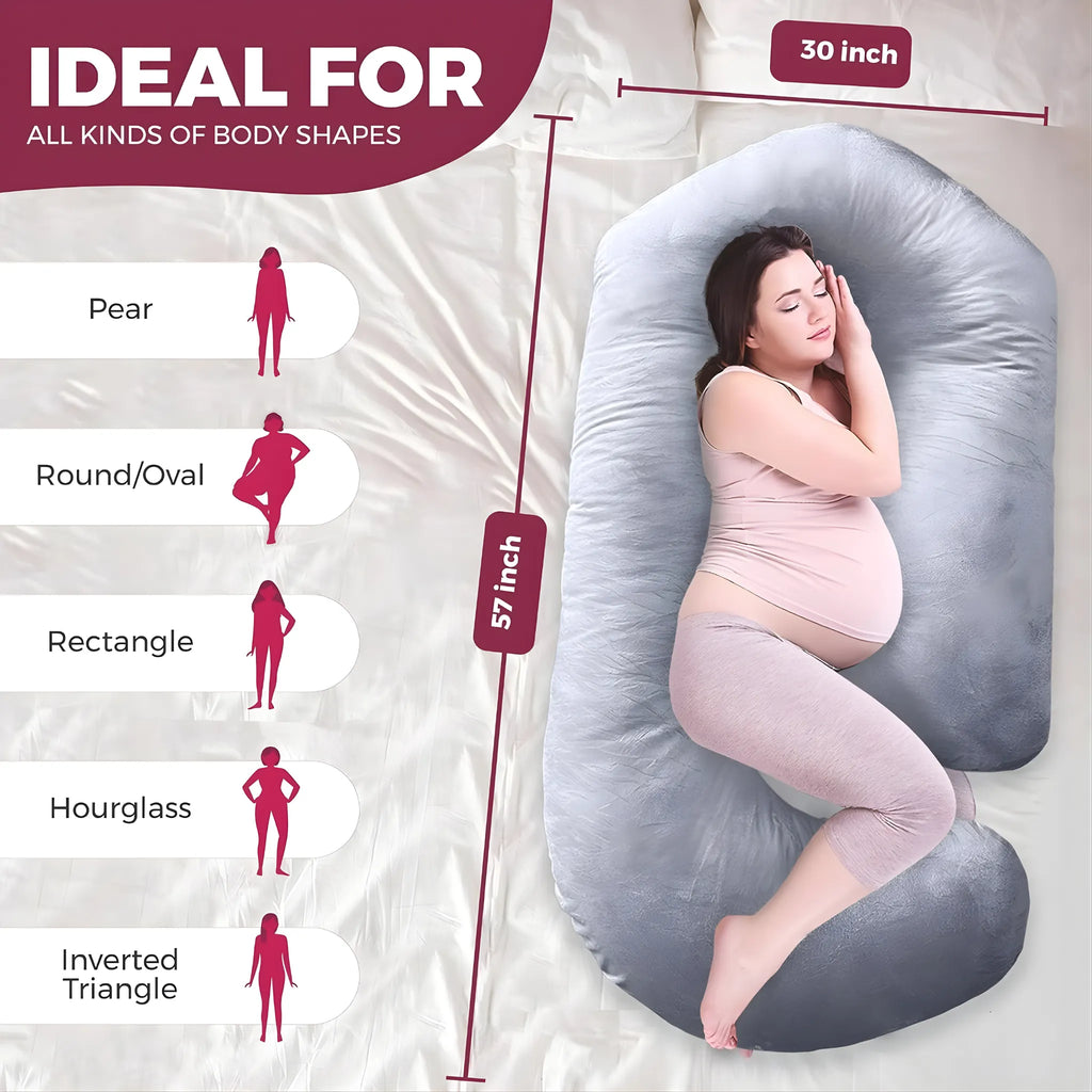 PrimeHomeGoods U+V+C Full-Body Maternity Pillow